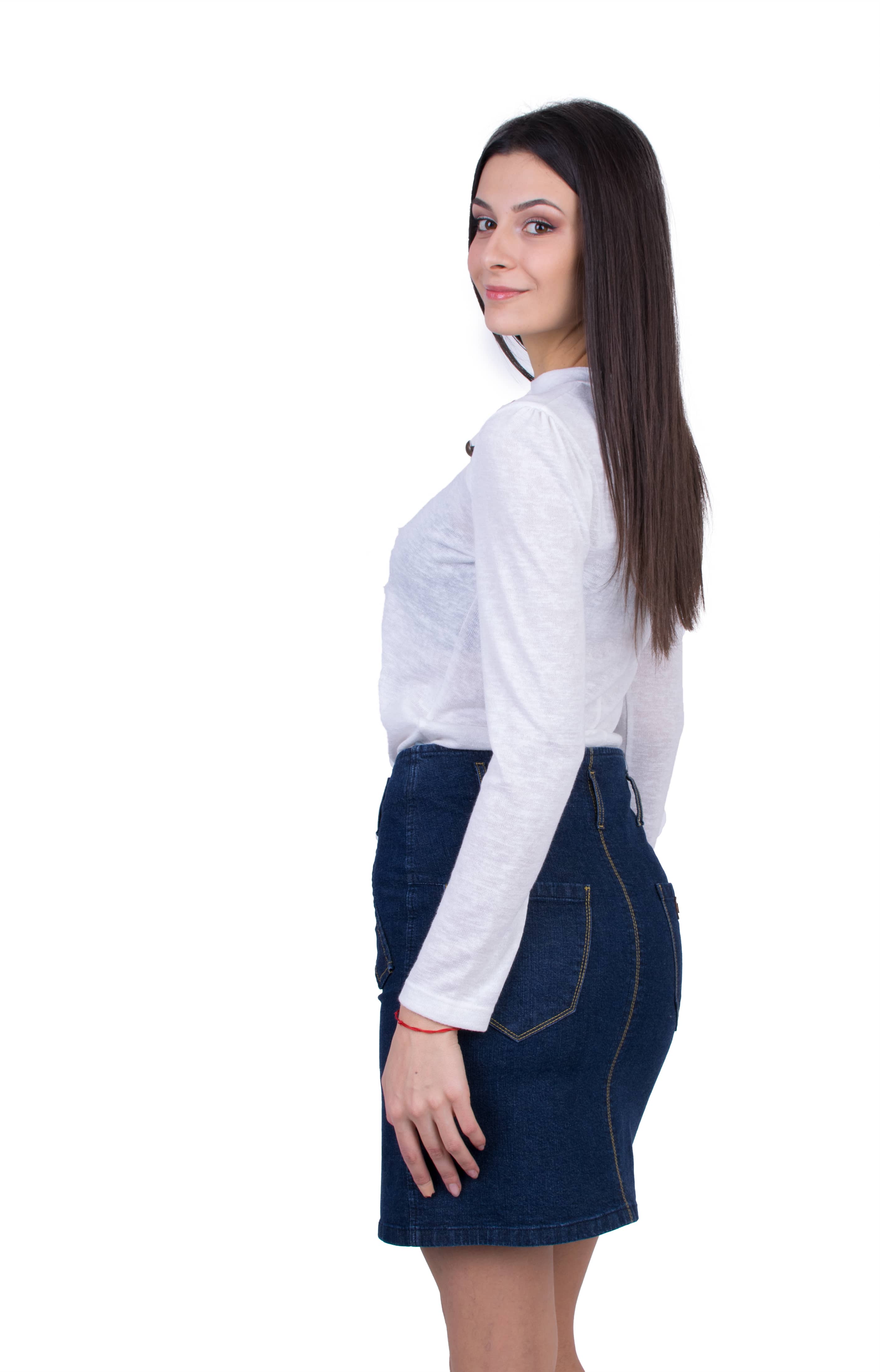 Ladies Set Blouse with Denim Skirt 20546 - 554 / 2021