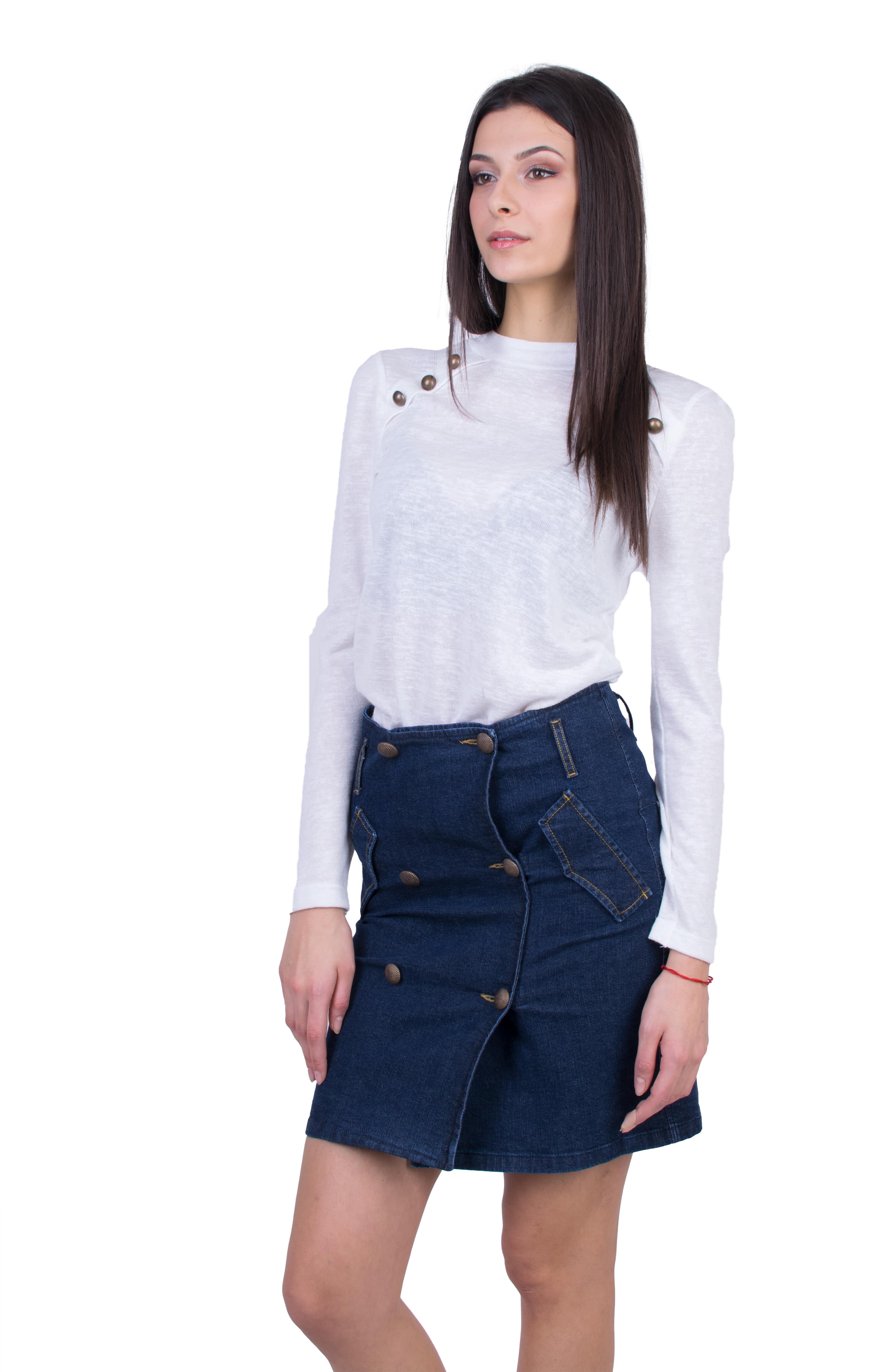 Ladies Set Blouse with Denim Skirt 20546 - 554 / 2021