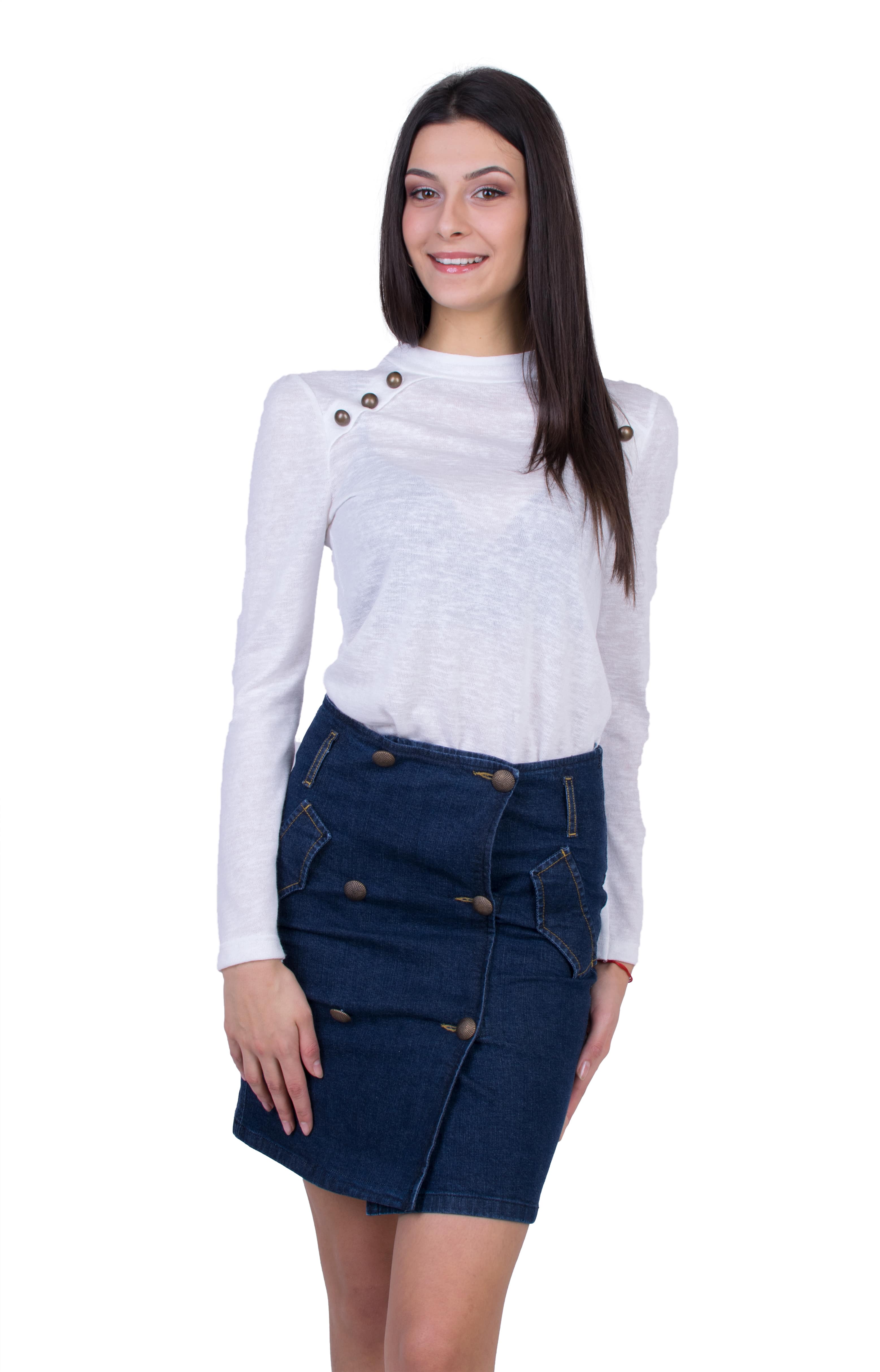 Ladies Set Blouse with Denim Skirt 20546 - 554 / 2021
