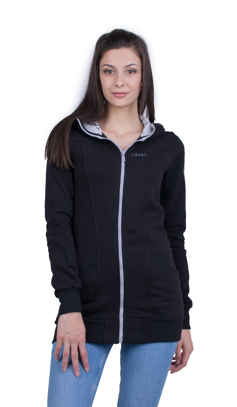 Hanorac de dama negru J 21901 / 2021
