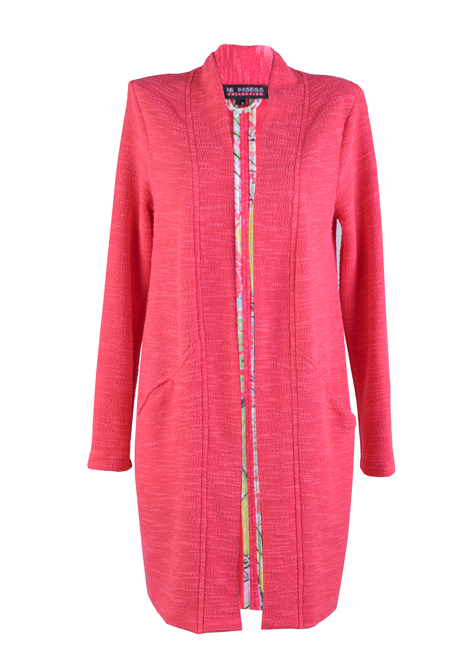 Cardigan de damă în roz caramel 23125 / 2023 Cardigan de damă în roz caramel 23125 / 2023