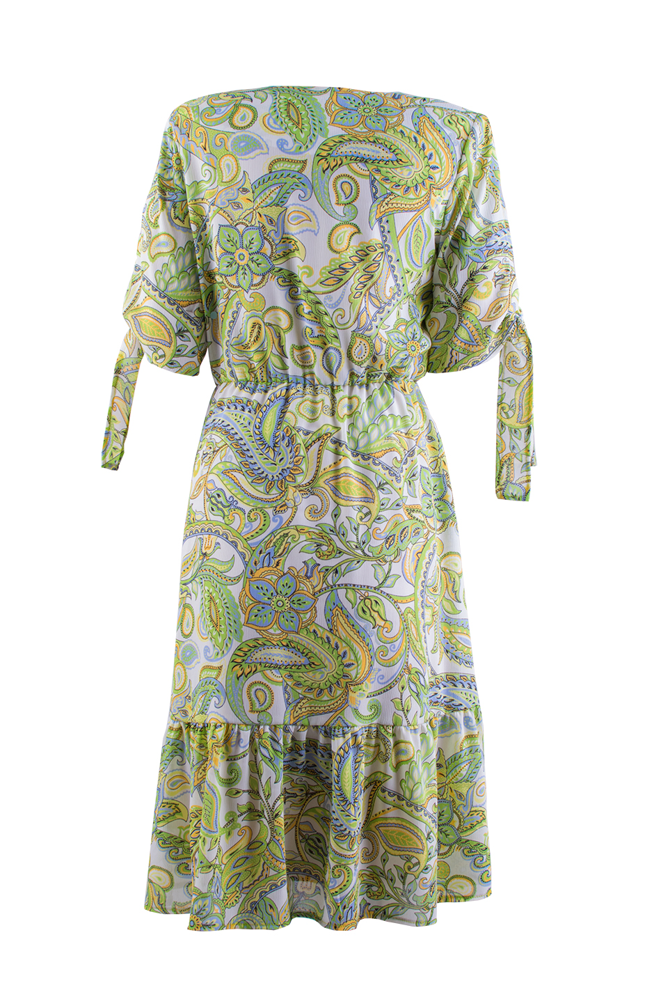 Women's Dress with Green Print 23145 / 2023 Women's Dress with Green Print 23145 / 2023
