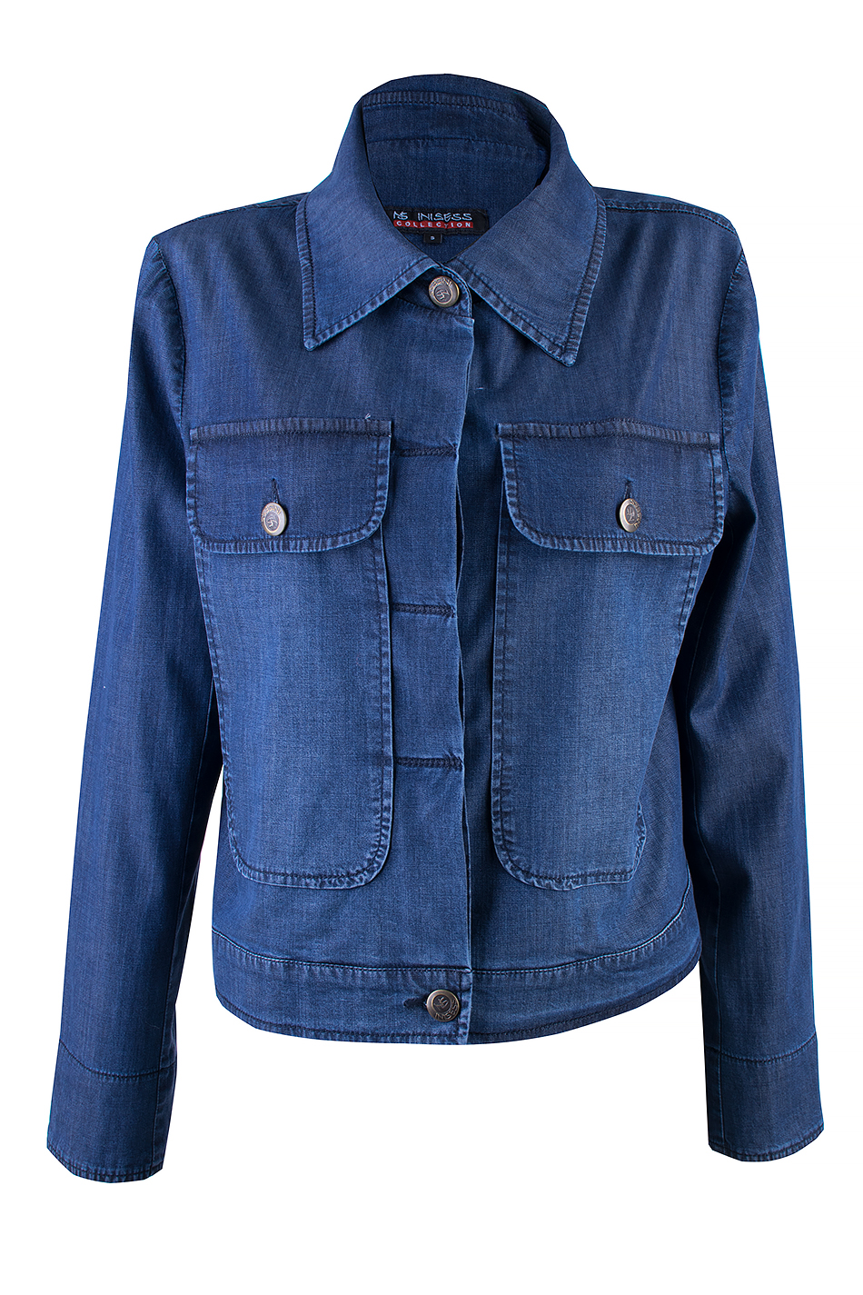 Jachetă sport ușoară din denim Tencel 24111 / 2024 Jachetă sport ușoară din denim Tencel 24111 / 2024