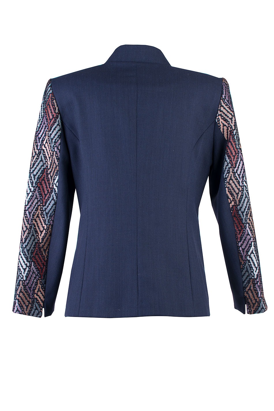 Pastel Parlak Desenli Lacivert Blazer 24127 / 2024 Pastel Parlak Desenli Lacivert Blazer 24127 / 2024