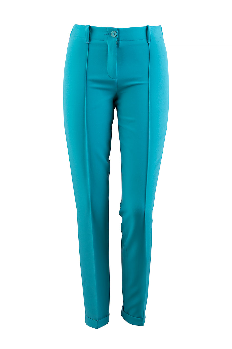 Pantaloni eleganti de dama in verde turcoaz 24140 / 2024 Pantaloni eleganti de dama in verde turcoaz 24140 / 2024