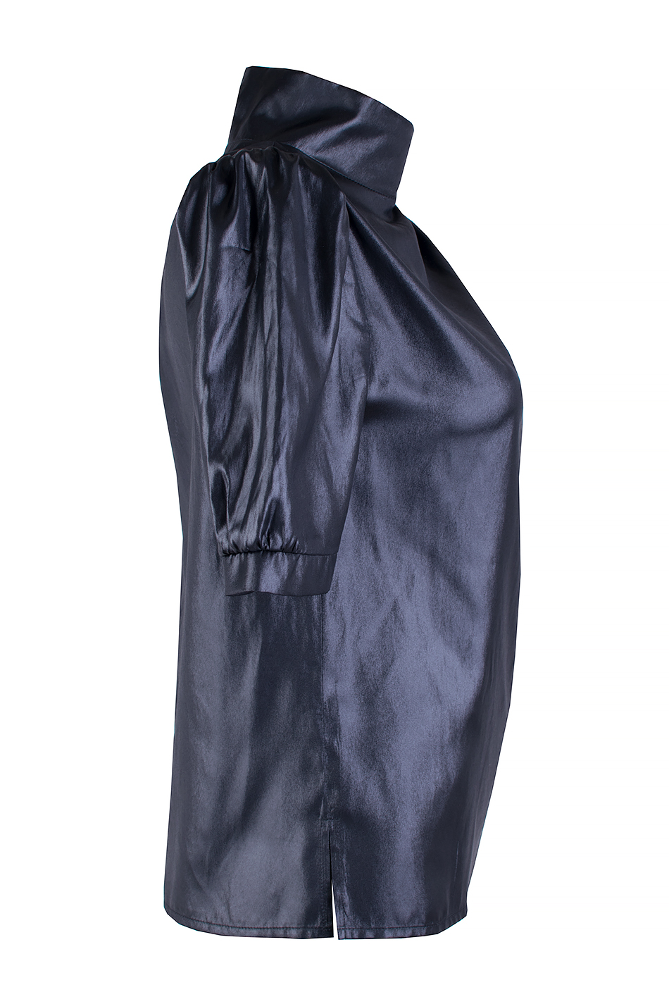 Stylish Women's Blouse with Short Puff Sleeves 25115 / 2025 Stylish Women's Blouse with Short Puff Sleeves 25115 / 2025