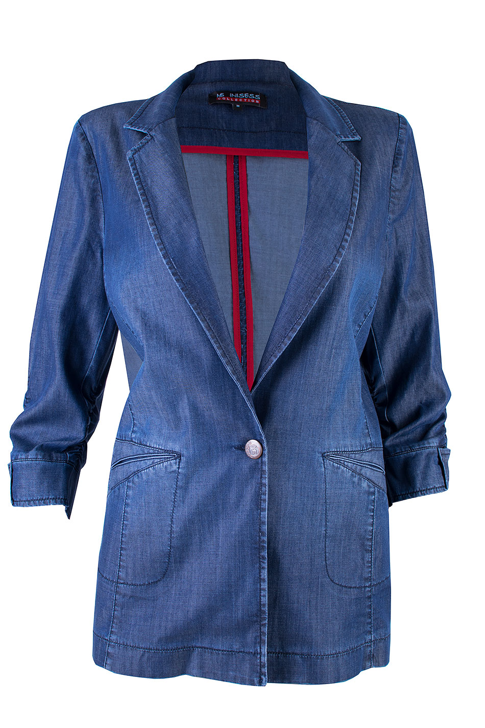 Slim and Elegant Tencel Denim Jacket 25122 / 2025 Slim and Elegant Tencel Denim Jacket 25122 / 2025