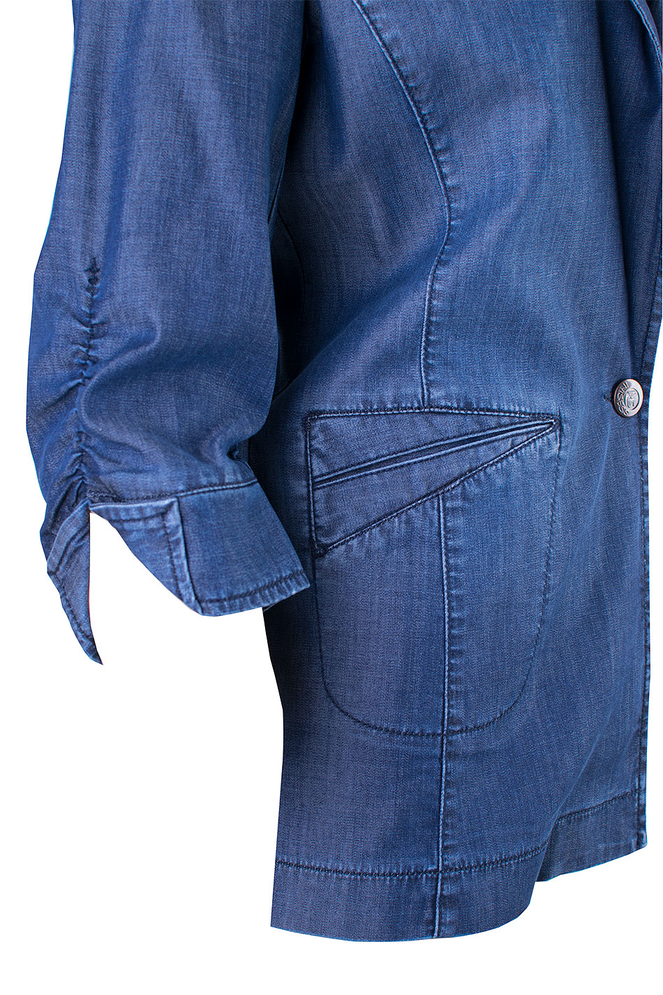 Slim and Elegant Tencel Denim Jacket 25122 / 2025 Slim and Elegant Tencel Denim Jacket 25122 / 2025