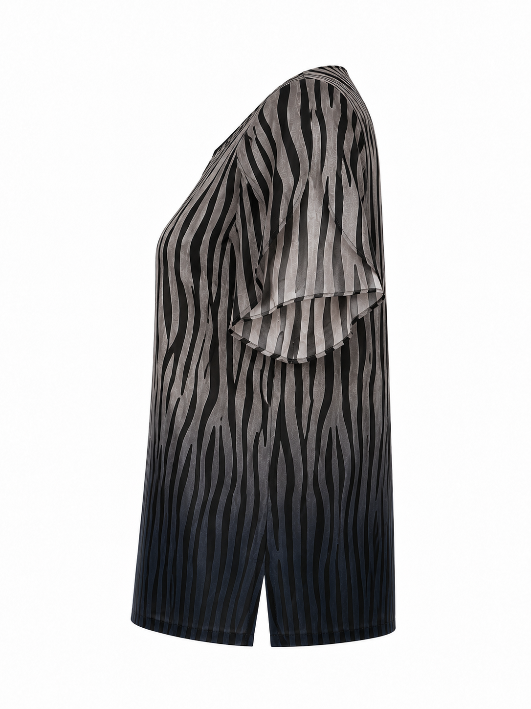 Bluză Elegantă de Damă Ombre Zebra 26116 / 2026 Bluză Elegantă de Damă Ombre Zebra 26116 / 2026