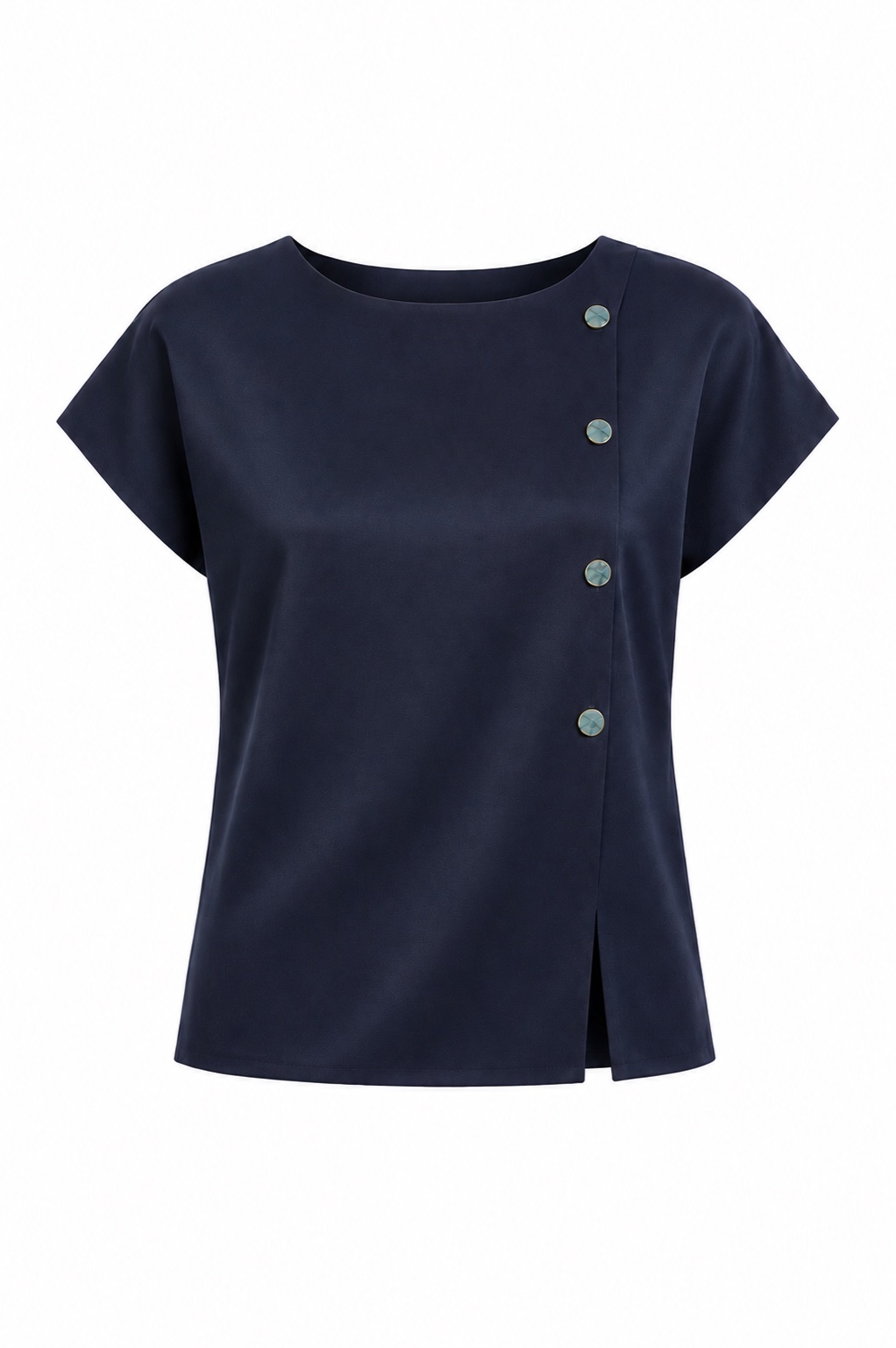 Set Tencel bleumarin pentru femei, format din bluză și pantaloni 26131 - 128 albastru / 2026 Set Tencel bleumarin pentru femei, format din bluză și pantaloni 26131 - 128 albastru / 2026