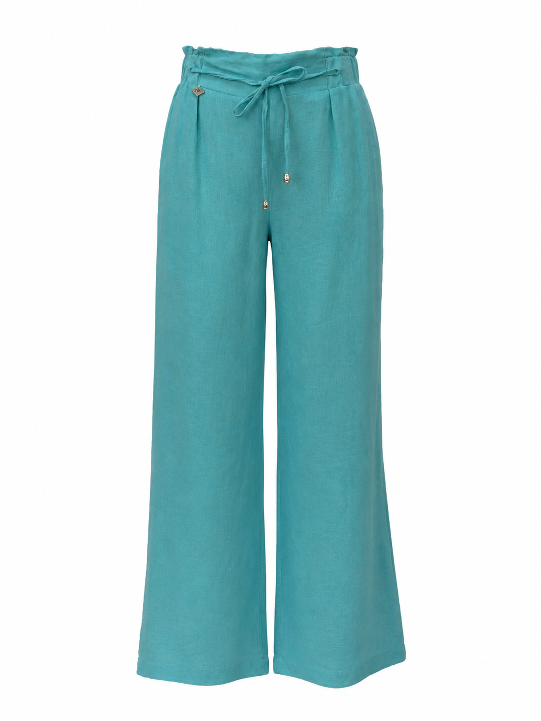 Women's Linen Trousers Turquoise 26123 - The Freshest Summer Model for 2026 / 2026 Women's Linen Trousers Turquoise 26123 - The Freshest Summer Model for 2026 / 2026