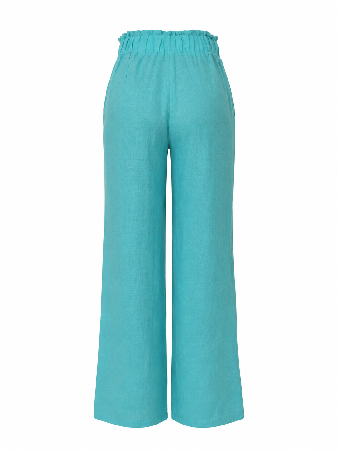 Women's Linen Trousers Turquoise 26123 - The Freshest Summer Model for 2026 / 2026 Women's Linen Trousers Turquoise 26123 - The Freshest Summer Model for 2026 / 2026