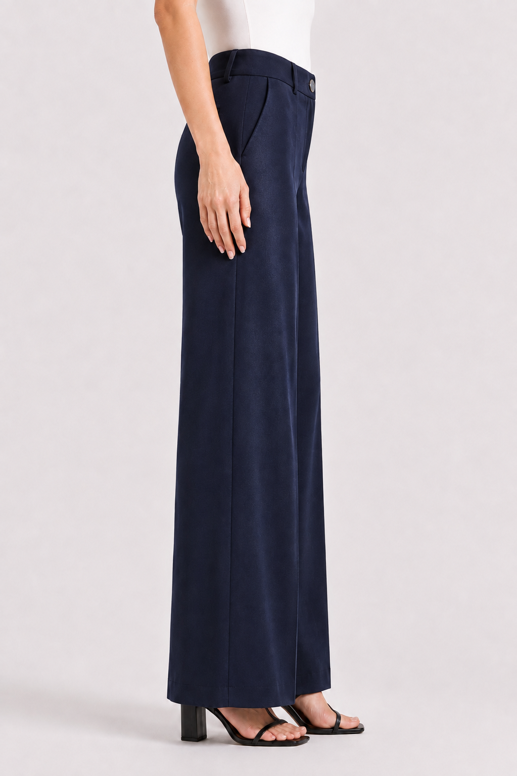 Lacivert Kadın Tencel Geniş Paçalı Pantolon 26128 / 2026 Lacivert Kadın Tencel Geniş Paçalı Pantolon 26128 / 2026