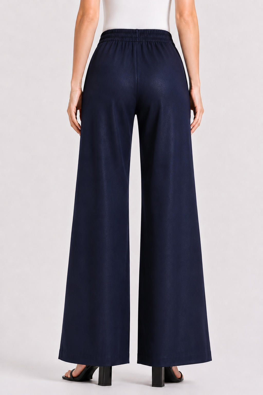 Lacivert Kadın Tencel Geniş Paçalı Pantolon 26128 / 2026 Lacivert Kadın Tencel Geniş Paçalı Pantolon 26128 / 2026
