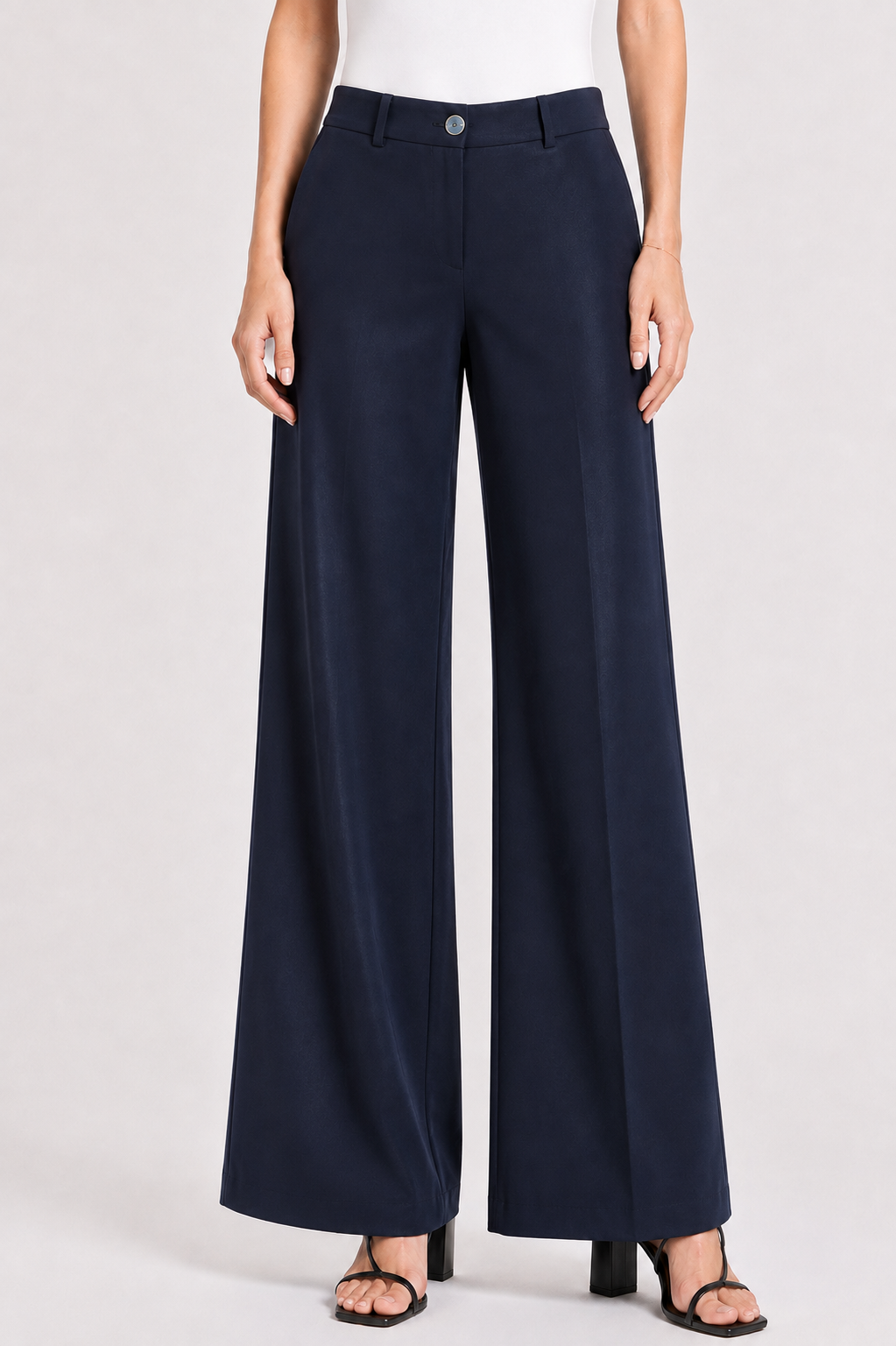 Lacivert Kadın Tencel Geniş Paçalı Pantolon 26128 / 2026 Lacivert Kadın Tencel Geniş Paçalı Pantolon 26128 / 2026