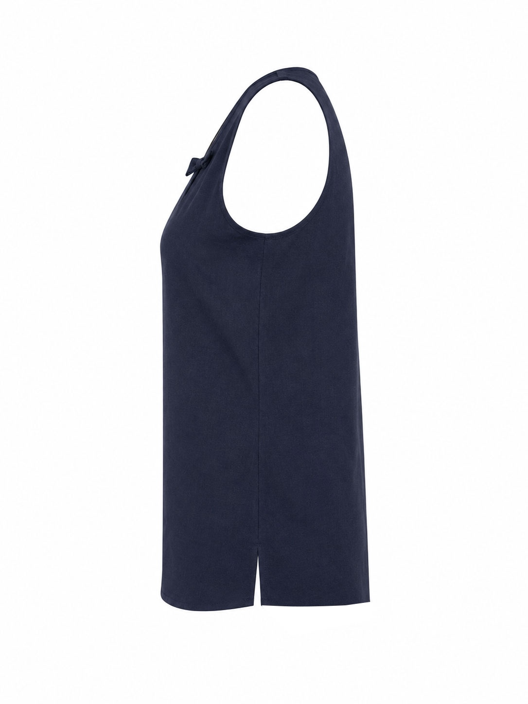 Women's Linen Tank Top in Dark Blue 26125 / 2026 Women's Linen Tank Top in Dark Blue 26125 / 2026