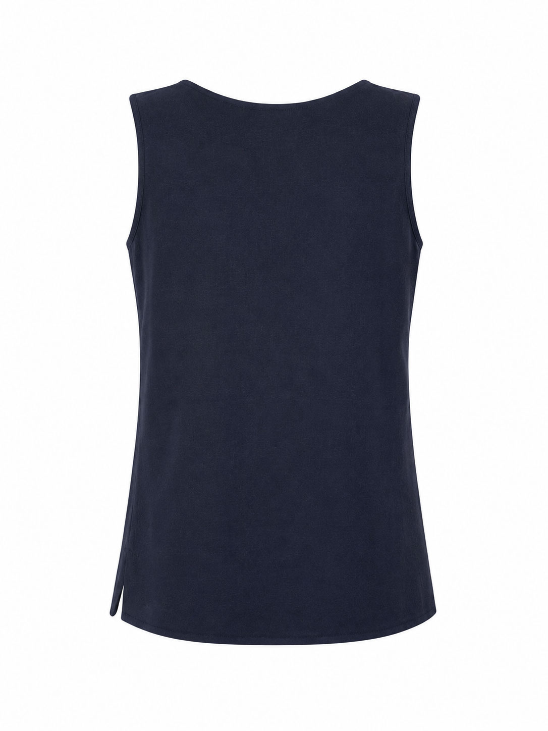 Women's Linen Tank Top in Dark Blue 26125 / 2026 Women's Linen Tank Top in Dark Blue 26125 / 2026