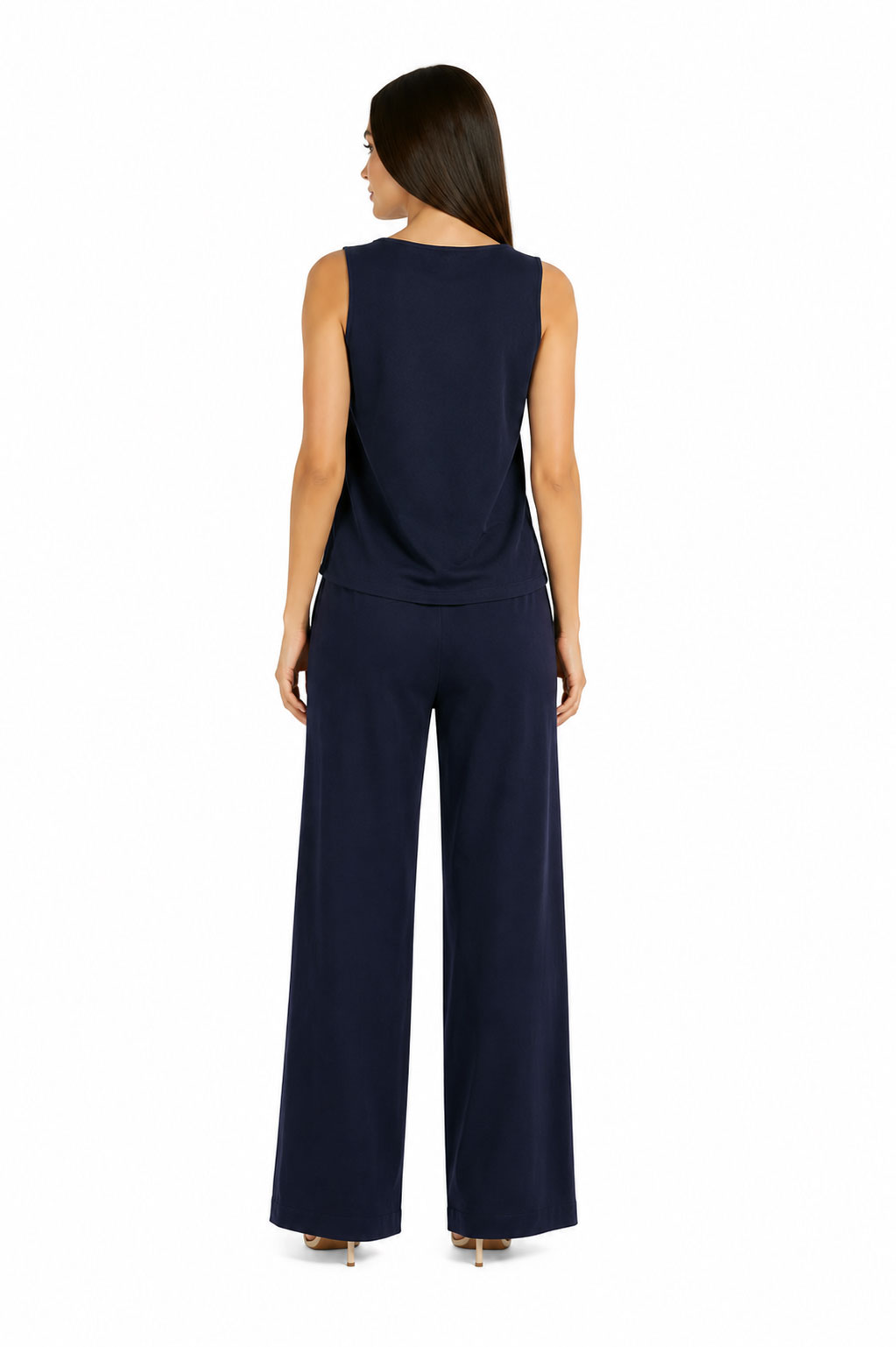 Women's Linen Tank Top in Dark Blue 26125 / 2026 Women's Linen Tank Top in Dark Blue 26125 / 2026