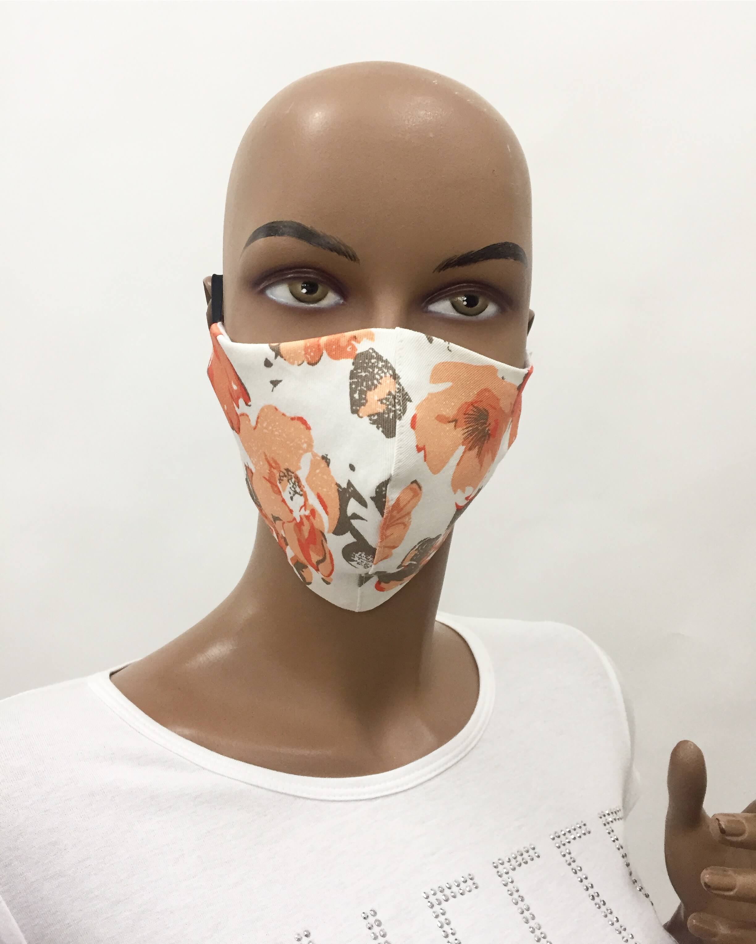 White Cotton Protective Mask M 20302 Ogange White Cotton Protective Mask M 20302 Ogange