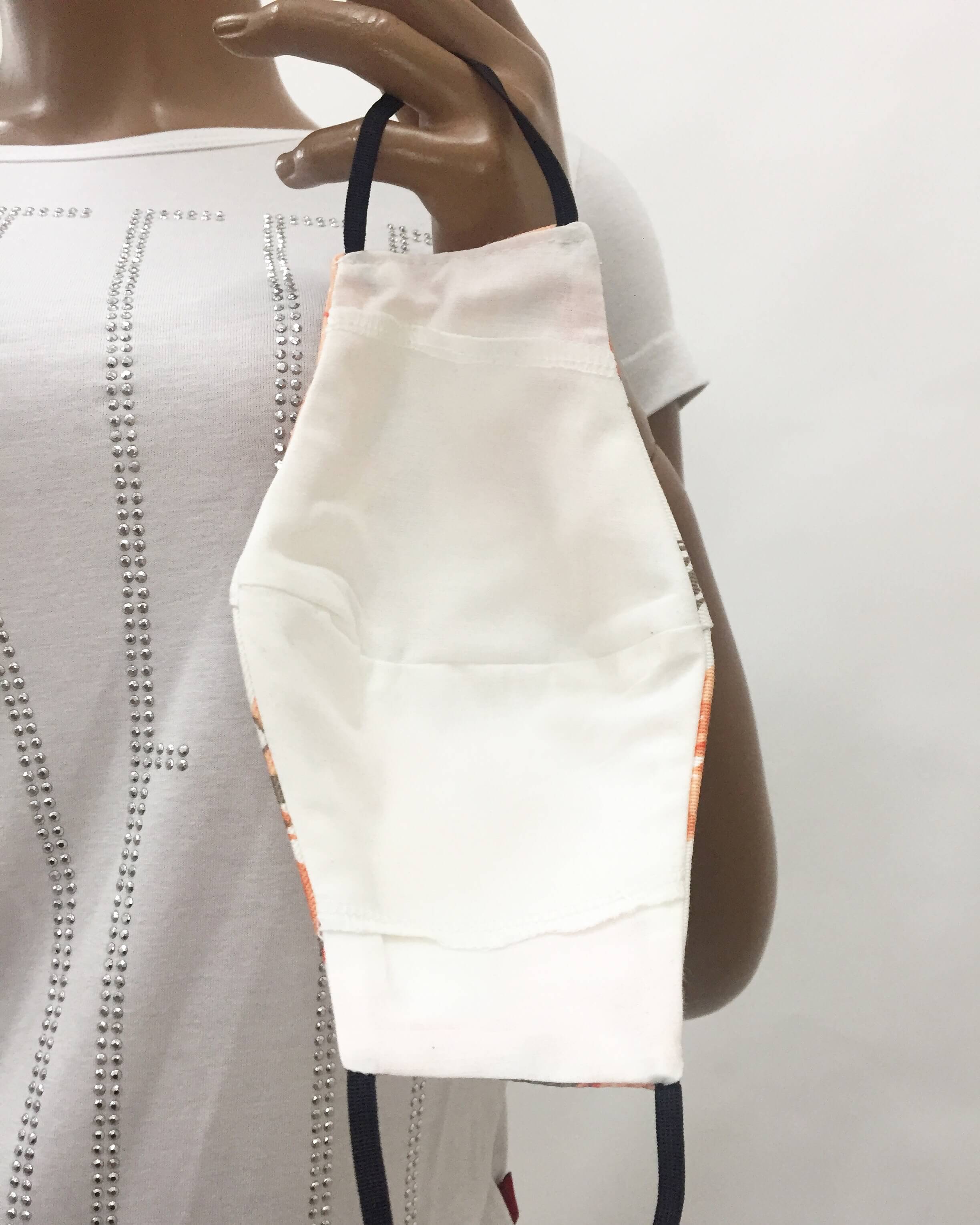 White Cotton Protective Mask M 20302 Ogange White Cotton Protective Mask M 20302 Ogange