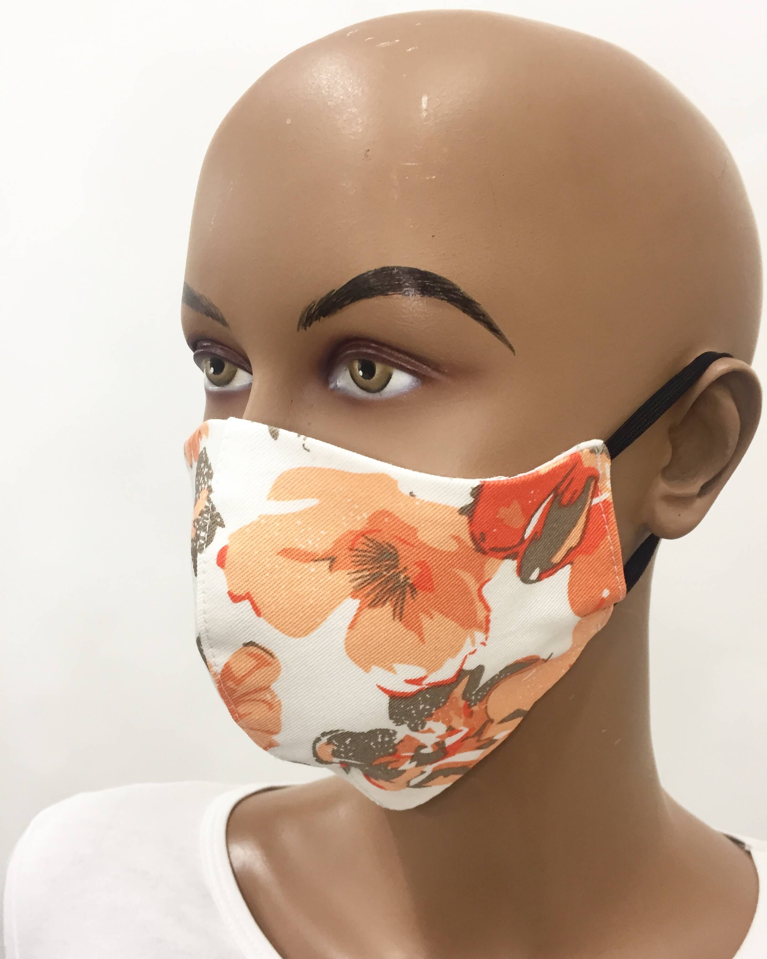 White Cotton Protective Mask M 20302 Ogange White Cotton Protective Mask M 20302 Ogange