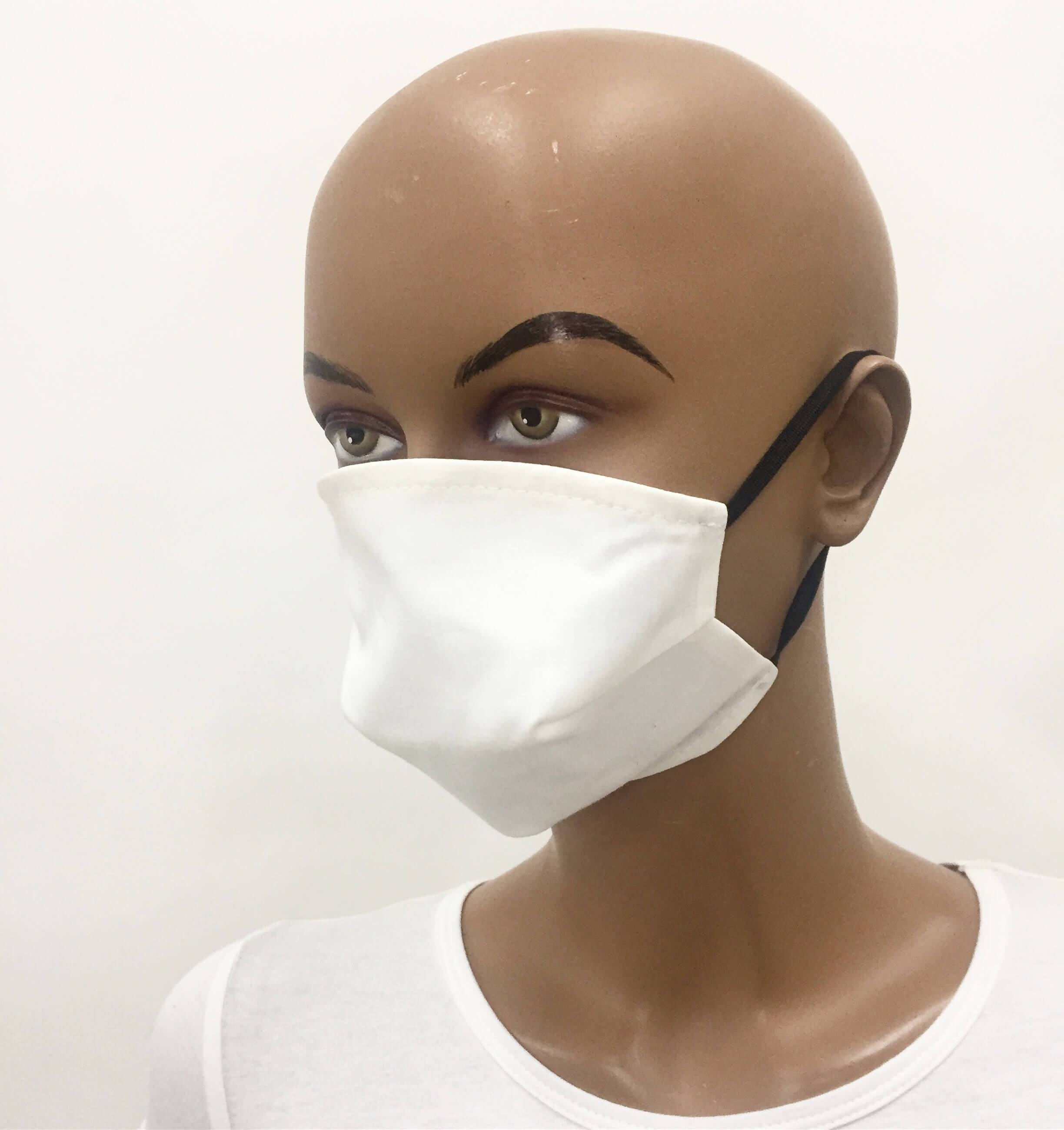 White Cotton Fabric Protective Mask 20308 White Cotton Fabric Protective Mask 20308