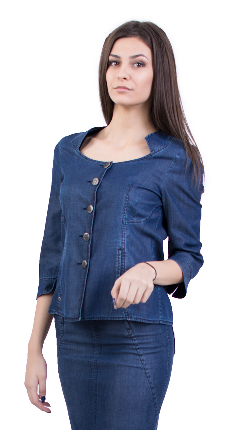 Ceket ve etek denim tensel JP 18129 A -138 | INISESS ® Ceket ve etek denim tensel JP 18129 A -138 | INISESS ®