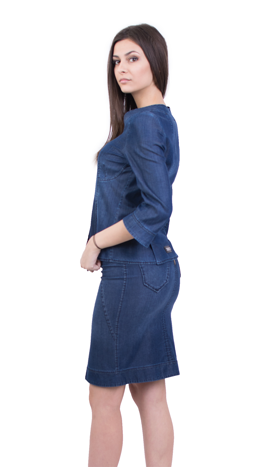 Ceket ve etek denim tensel JP 18129 A -138 | INISESS ® Ceket ve etek denim tensel JP 18129 A -138 | INISESS ®